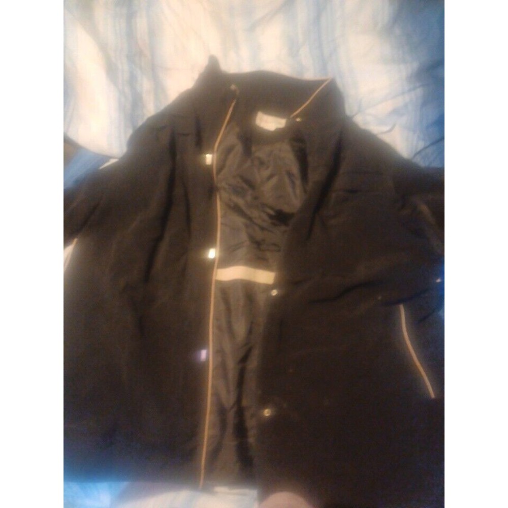 Weather Tamer Womens Jacket Coat Black And Tan Zip Up Front Size 2x Outerwear